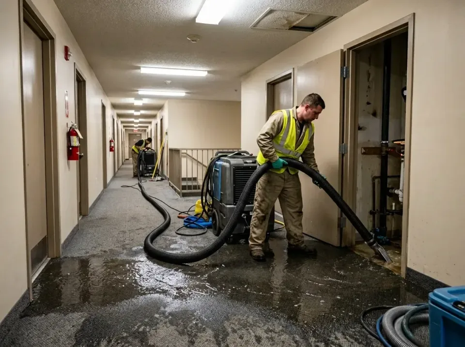 multi-unit-apartment-hallway-f-005 — frequently asked questions, Emergency Burst Pipe Water Extraction & Removal in Elida, OH